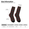 thumbnail image 2 of Fotbe Tartan Plaid Calcetas Largas con Estampado para Hombre y Mujer – Calcetas de Compresión Transpirables y Elásticas, Viajar y Uso Diario Talla 5-11, 2 of 6