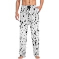 thumbnail image 4 of Stars Pattern Monochromatic Star Mens Pajama Pants Sleepwear Lounge Men's Pajama Bottoms Gift for Family, 4 of 7