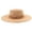 Khaki, variant on Vintage Suede Wide Brim Round Top Hat Casual UV Protection Outdoor Sun Shade Hat For Men Women Summer Outdoor Beach Travel