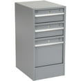 thumbnail image 2 of Pedestal Workbench W/ 6 Drawers, Maple Butcher Block Square Edge, 72"W x 30"D, Gray, 2 of 4