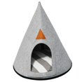 thumbnail image 2 of Casa de fieltro para gatos, casa plegable para mascotas, conejos, suministros para mascotas, nido para mascotas Triangular semicerrado, cama para, 2 of 8