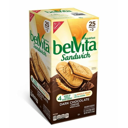 Belvita Dark Chocolate Creme Breakfast Sandwich, 25