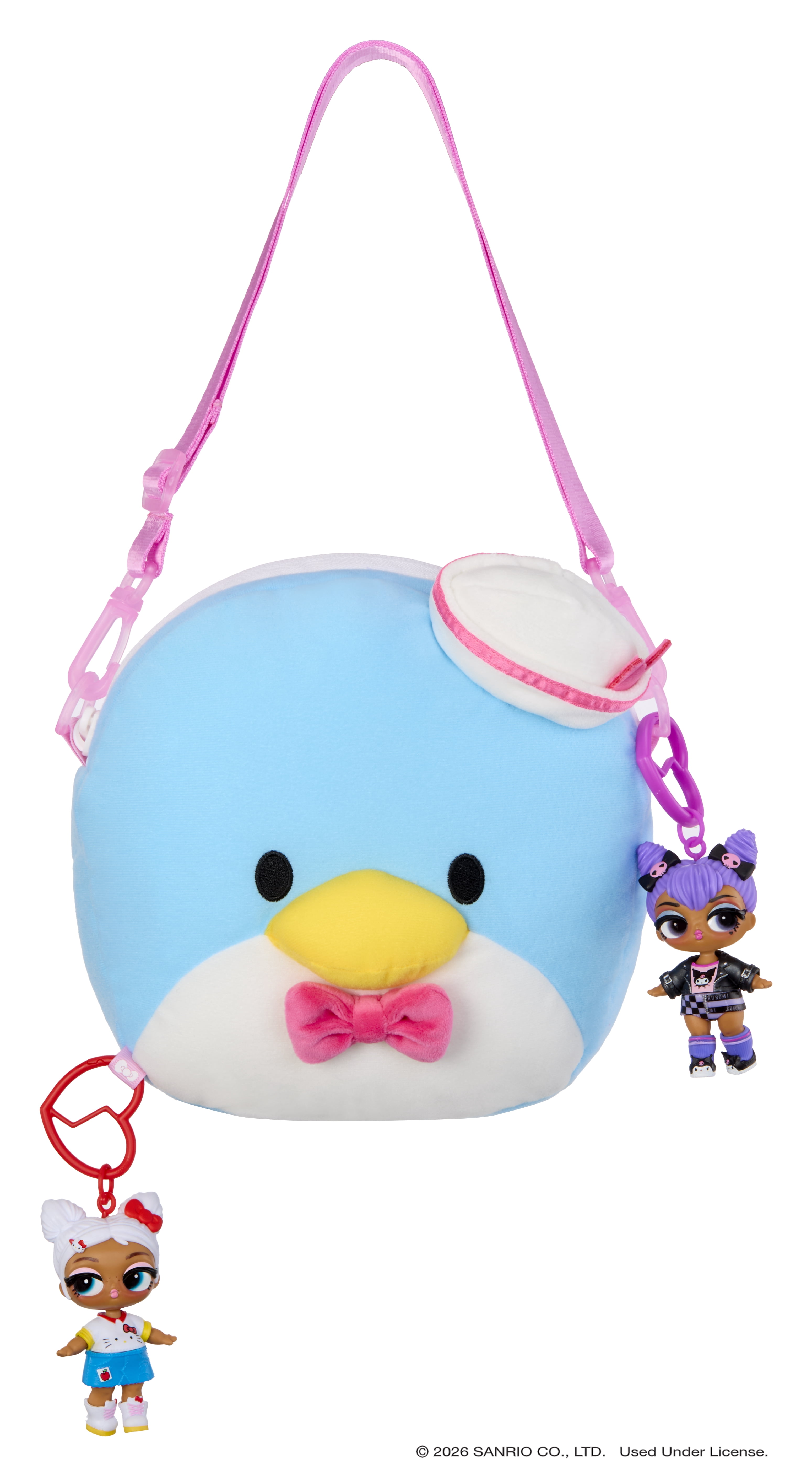 LOL Surprise Loves Hello Kitty and Friends BIG Reversible Plush – Large Plush with Matching Tot, Reversible, On-the-Go Play, and 7 Total Surprises – Collect All 3!