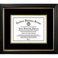 thumbnail image 1 of Petite Black Gold Trim & Black Gold Certificate Frame, 1 of 1