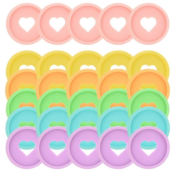 GARVALON Notepad Binding Rings Binding Rings Assorted Color 30pcs