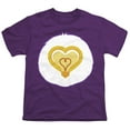 thumbnail image 2 of Care Bears Cousins Bright Heart Racoon Belly Kids T Shirt for Youth Boys and Girls, Purple, Large, 2 of 3
