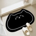 thumbnail image 1 of Fast-Drying Diatomaceous Earth Bath Mat with Cat Pattern, Non-Slip for Bathroom and Kitchen, 40x60cm Easy to Clean, 1 of 8