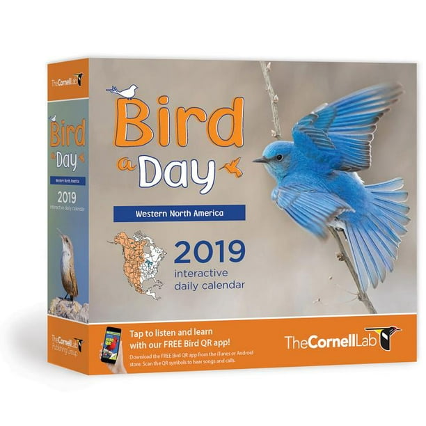 Cornell Lab of Ornithology Bird a Day 2019 Daily Calendar Western