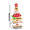 thumbnail image 3 of putnchl Christmas Tabletop Decorations Christmas Wooden Signs Table Decor Wooden Christmas For Party Tabletop Handmade Wood Trees With Bases For Home Desk Decor, 3 of 3
