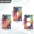 thumbnail image 7 of Yayeee Blank Wall Plate Cover 1-Gang 4.5"x2.7" Home Unused Decorative Outlet, Green Colorful Circles, 7 of 7