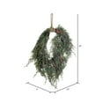 thumbnail image 5 of Vickerman 24" Artificial Frosted Cedar Hanging Wreath with Pinecones., 5 of 5