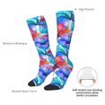thumbnail image 4 of Pofeuu Bright Flowers Print Stockings, Adult Running Hiking Socks for Youth and Adult, 4 of 6