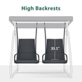 thumbnail image 3 of MCombo 2 Person Independent Porch Swing Chair with High Backrest for Outdoor Backyard, Garden, 3 of 9