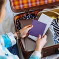 thumbnail image 6 of Clearance Sale! Notebook Leather Faced Square Notebook Carrying Purple Notebook Journal, 6 of 6