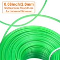 thumbnail image 2 of 2mm x 100m Strimmer Lines, Heavy Duty Grass Trimmer Line Brush Cutter Nylon Round Rope(Green), 2 of 5
