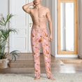 thumbnail image 3 of Cauagu Pink Cockatoo Birds Mens Pajama Pants Sleep & Lounge Pants,PJ Bottoms with Pockets-Small, 3 of 7