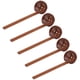 thumbnail image 5 of Cucharas De Madera Con Resistente, 5 Uds., Pulidas A Mano, Peso Ligero, Cuchara De Concha De Tortuga Japonesa Para Regalos De Restaurante, 5 of 7