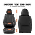 thumbnail image 2 of KFFKFF 6pcs Universal Front Seat Covers Black for Most Cars SUVs and Trucks, 2 of 9