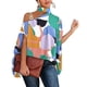 thumbnail image 1 of Blusa holgada de gran tamaño con estampado de moda y cuello alto para mujer, camisa informal holgada para uso diario al aire libre, 1 of 7