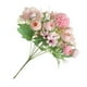 thumbnail image 2 of Arreglo floral con flores de tela moradas y plantas artificiales Rosa claro, 2 of 9