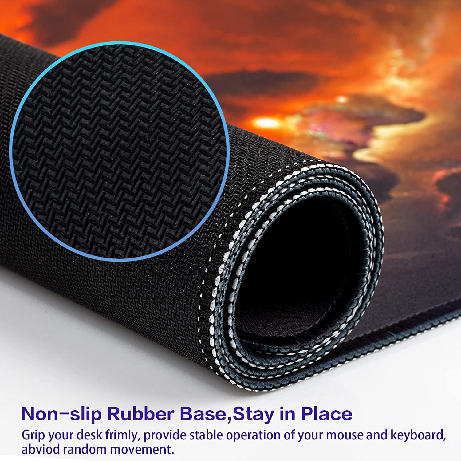 Gaming Mouse Pad, Large Extended Mouse Pad Big Computer Mousepad for Home Office Gaming Work 31.5x15.7inch