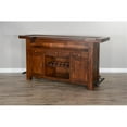 thumbnail image 5 of Kingfisher Lane 78" Farmhouse Wood Bar Unit in Medium Brown, 5 of 10