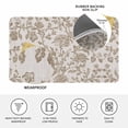 thumbnail image 3 of Farmhouse Khaki Door Mat Indoor Outdoor, Vintage Flower Leaf Botanical Plant Non Slip Welcome Mat with Rubber Backing, Absorbent Fabric Front Door Mats Entryway Rug for Home Patio Entrance 16"x24", 3 of 8