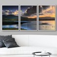 thumbnail image 3 of wall26 - 3 Piece Framed Canvas Wall Art - The Isle of Skye in Scotland, Great Britain UK - Modern Home Art Stretched and Framed Ready to Hang - 16"x24"x3 White, 3 of 5