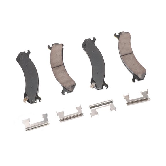 KarParts360 For Chevy Express 4500 2012 Disc Brake Pad Set | Front | Steel Backing | Regular Grade