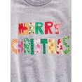 thumbnail image 6 of Seyurigaoka Christmas Baby Girls Boys Romper, Letter Print Round Neck Long Sleeve Bodysuit, 6 of 8