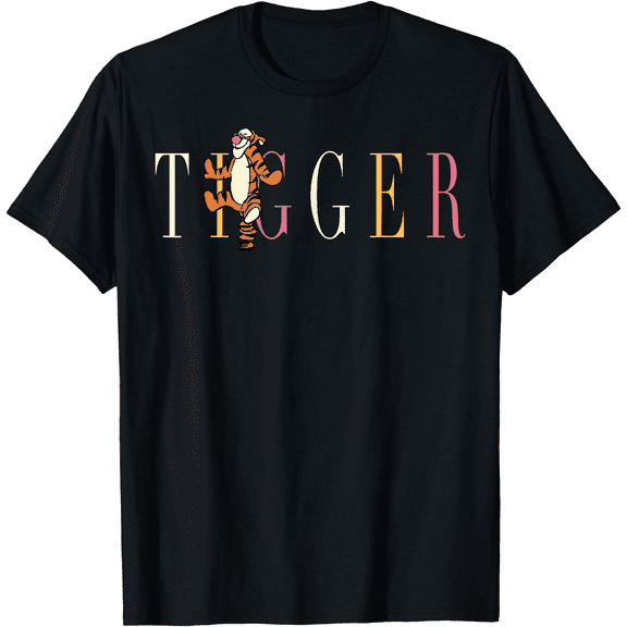 Winnie The Pooh Tigger Simple Text Unisex Softstyle T-Shirt for Men Women Kids