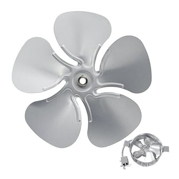 Replacement Fan Blade - 12" 5-Blade Attic Fan Propeller, 1/2" Shaft, 32 Degree, Power Vent Motor Blade, FB99100, 9800528 - Sheet Metal Construction