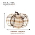 thumbnail image 2 of Fall Fabric Pumpkins Decor,Vintage Plaid Fabric Pumpkins Autumn Decor,Rustic Farmhouse Pumpkins for Mantel Table, Thanksgiving Halloween Autumn Home,Beige, 2 of 7