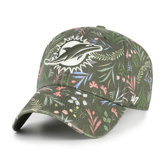 Women's '47  Green Miami Dolphins Verbena Clean Up Adjustable Hat