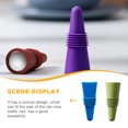thumbnail image 3 of 2 tapones de silicona para vino, tapones de colores para botellas de vino, para mantener la frescura de las bebidas, 3 of 6