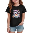 thumbnail image 5 of NIEWTR Kids Girls Halloween Cartoon Character T-Shirt, Soft Cotton Ghost Print Short Sleeve Casual Autumn Daily Wear Top(5-6 Years), 5 of 7