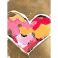 thumbnail image 2 of Hewitt, L. 19x24 White Modern Wood Framed Museum Art Print Titled - Heart Full of Love II, 2 of 4