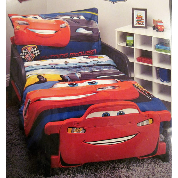 Disney Cars 3 Top Sd 4 Piece Toddler, Lightning Mcqueen Bed Sheets
