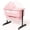 pink, variant on Baby Bassinet, 3-Level Adjustable Height with Wheels & Storage Basket, Breathable Mosquito Net,for Newborns and Infants,Light Gray