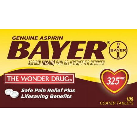 Bayerenuine Bayerspirin Tablets, 100 CT (Pack of 6)