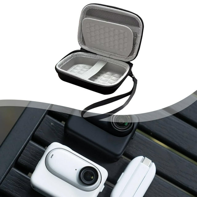 Quzzie Digital Camera Case Carry Case Bag Lightweight Multifunctional with Zipper Durability Practical Waterproof Compact Protective black
