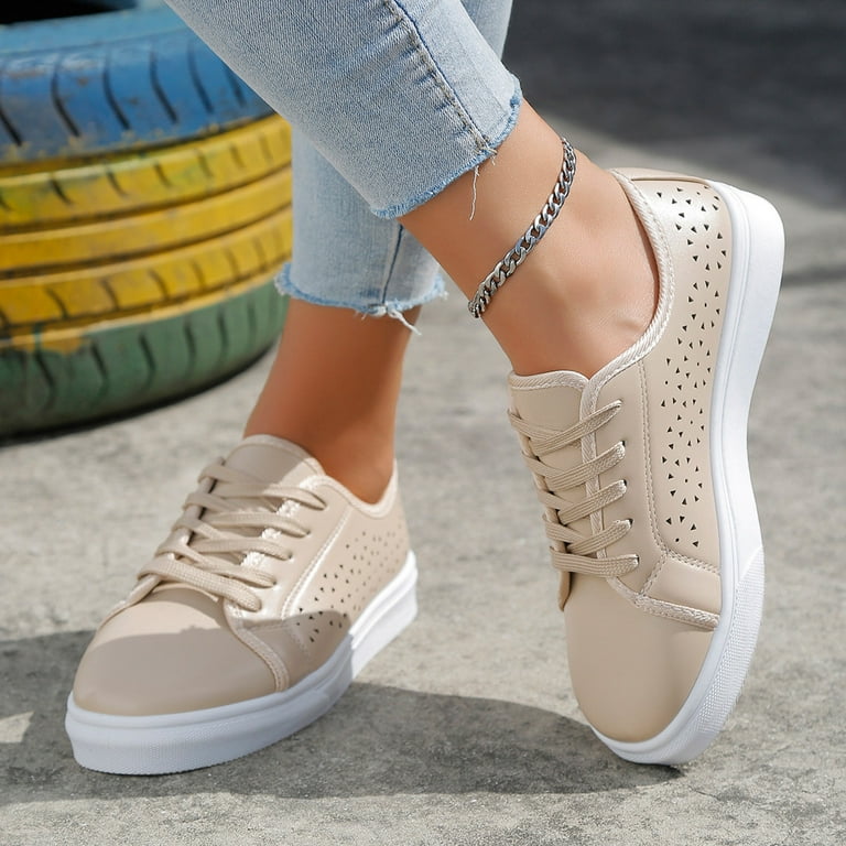 WILLBEST White Sneakers for Women Wide Toe Box Ladies Fashion