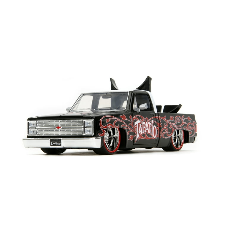 1985 Chevrolet C-10 Pickup Truck Black with White Top and