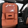 thumbnail image 7 of Kumdkd Car Seat Back Organizer Hanging Storage Bag, Large Capacity Multi-Pocket Non-Woven Car Storage for SUV Van Truck, Travel Kids Toys Snacks Essentials Organizer, Brown 21.6x15.7in, 7 of 7