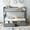 Gray, variant on Twin over Twin Bunk Bed with Drawers, Convertible into 2 Twin Beds, Solid Pine Wood Frame with Fence-Style Guardrails, Storage Drawers on Wheels, No Box Spring Needed, Espresso