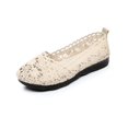 thumbnail image 2 of Fashion On Flat Comfortable Fishnet Hollow Out Casual Shoes Breathable Lightweight Walking Sneakers Non Outdoor Daily Wear Ladies Footwear, 2 of 9