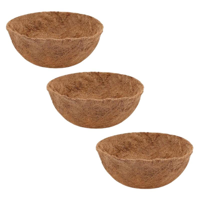 1 87823 PANACEA 20" ROUND COCO FIBER LINER HANGING BASKET REPLACEMENT LINERS 