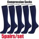 thumbnail image 1 of 5 pares de calcetines de compresión cómodos para mujer con soporte para la rodilla, 1 of 8