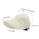 thumbnail image 4 of Sombrero Fedora Con Visera Transpirable Y Parte Superior Hueca para Viajes Al Aire Libre () Blanco, 4 of 9