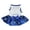 White/Blue Candlesticks, variant on Petitebelle Rhinestones Candlestick Hanukkah Puppy Dog Dress (White/Blue Stars, Small)